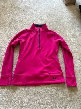 Under Armour Hot Pink Half-Zip Performance Pullover